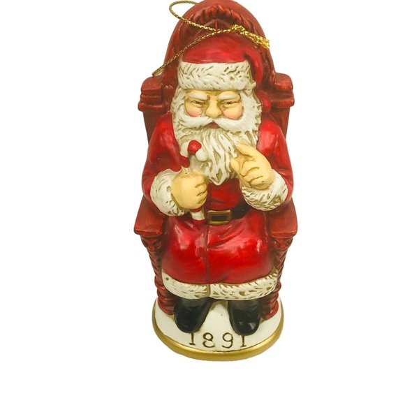 Vintage Christmas Reproductions Memories Of Santa Ornament 1891 Preowned In Box - Picture 2 of 7
